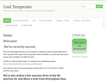 Tablet Screenshot of cooltemperate.co.uk